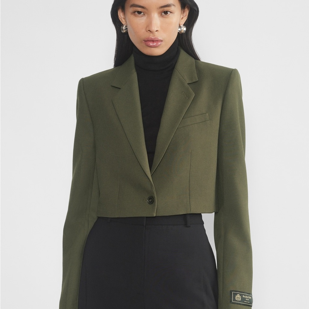 Babaton (Aritzia) Arbus Blazer Ressential Dark Olive SZ 10